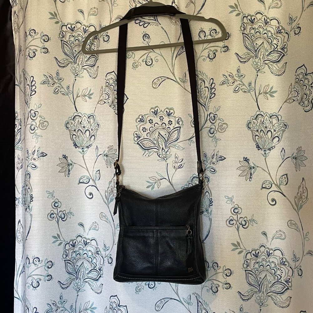 The Sak Iris / Lucia Crossbody Bag in Black Leather - Picture 11 of 14